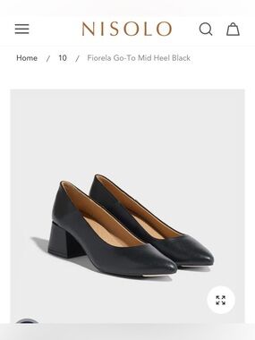 Nisolo Black Pointed Leather Flats